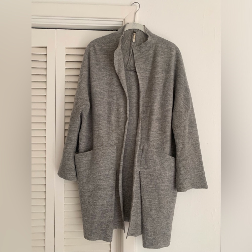 Free People Wool Sweatercoat